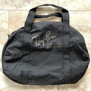 Vintage Ray-Ban Duffle Bag Black Gym Sunglasses By Bausch Lomb Lightweight